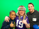 Chad Greenway and Country Music Star Dave McEloy Visit Childrens Minnesota