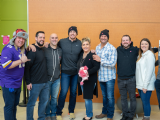 Chad Greenway and Country Music Star Dave McEloy Visit Childrens Minnesota