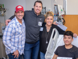 Chad Greenway and Country Music Star Dave McEloy Visit Childrens Minnesota