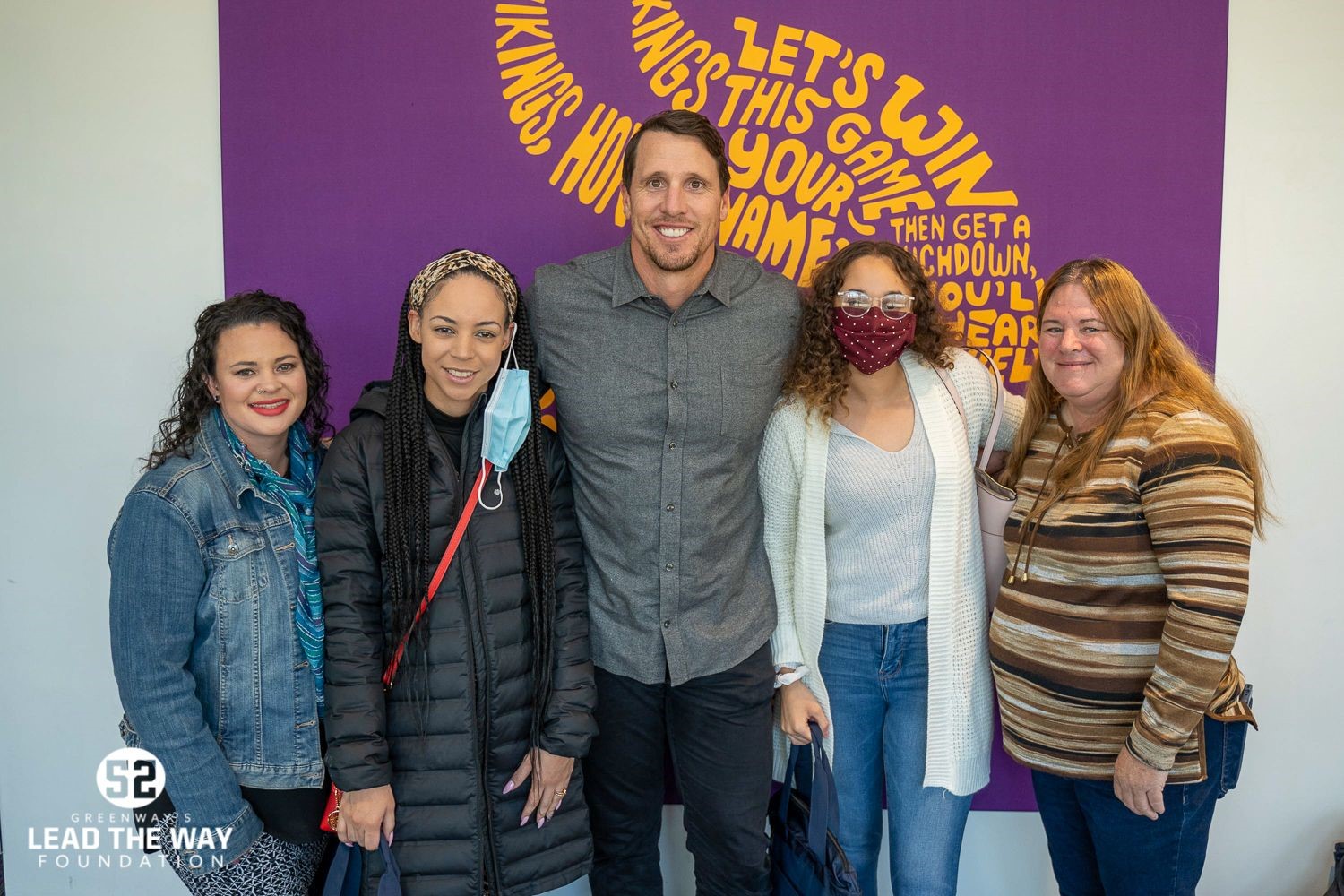 Chad Greenway with guests of TendHer Heart Luncheon, 2021